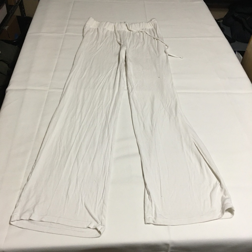 SKIMS Womens Wide-Leg Lounge Pants Medium Drawstring Flare